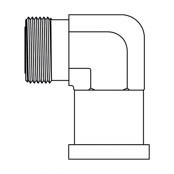 Hydraulic Fitting-Flange20MORFS-16FL C61 90 FORGED